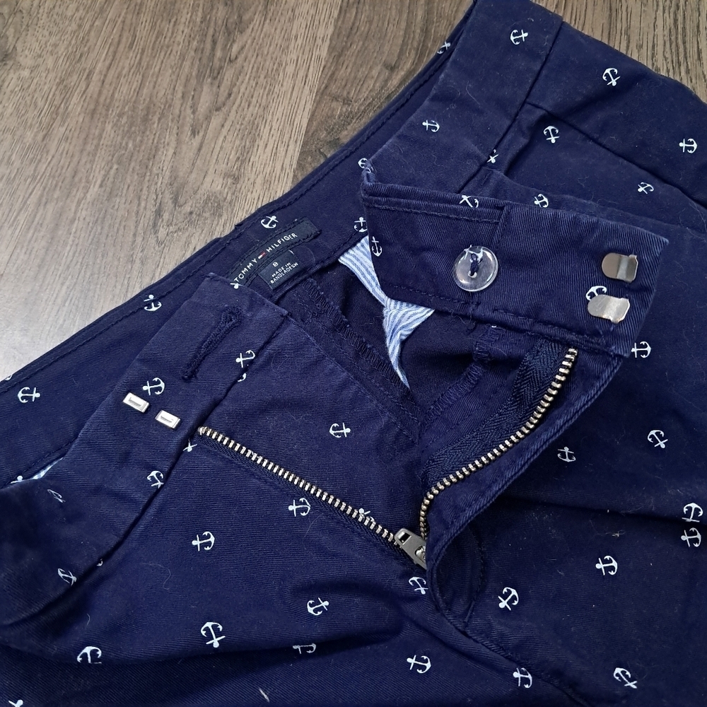 Tommy Hilfiger Jeans Blue Women's Size 8 Womens Polka Dot Anchor Straight - Picture 6 of 10